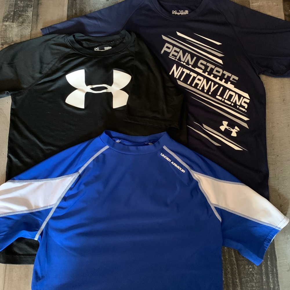 Three UA Boys Tops
